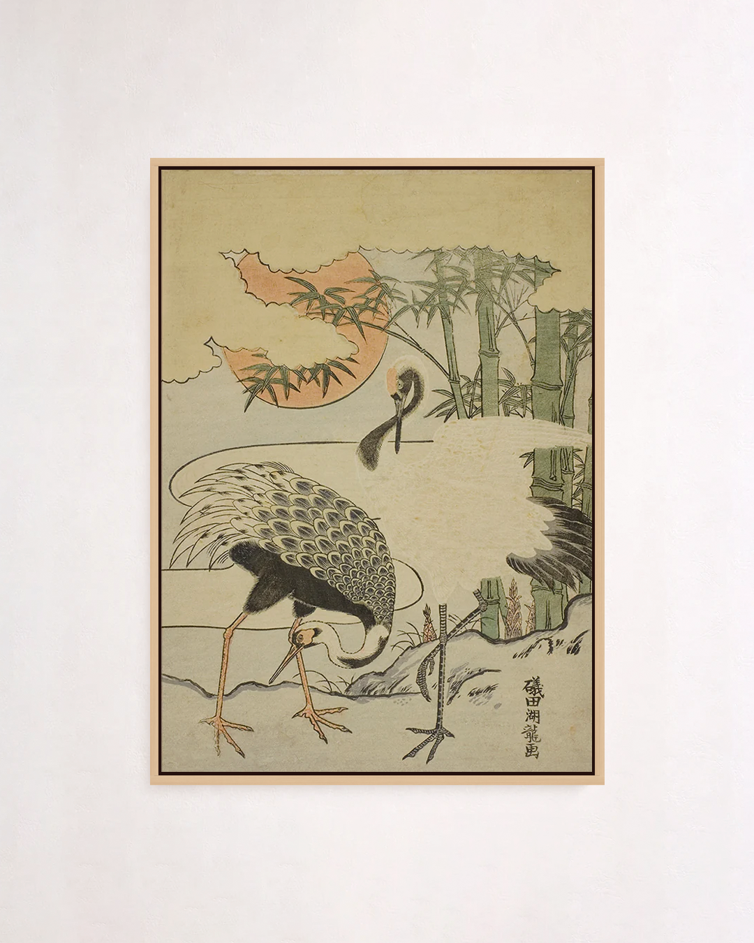 Cranes and Bamboo