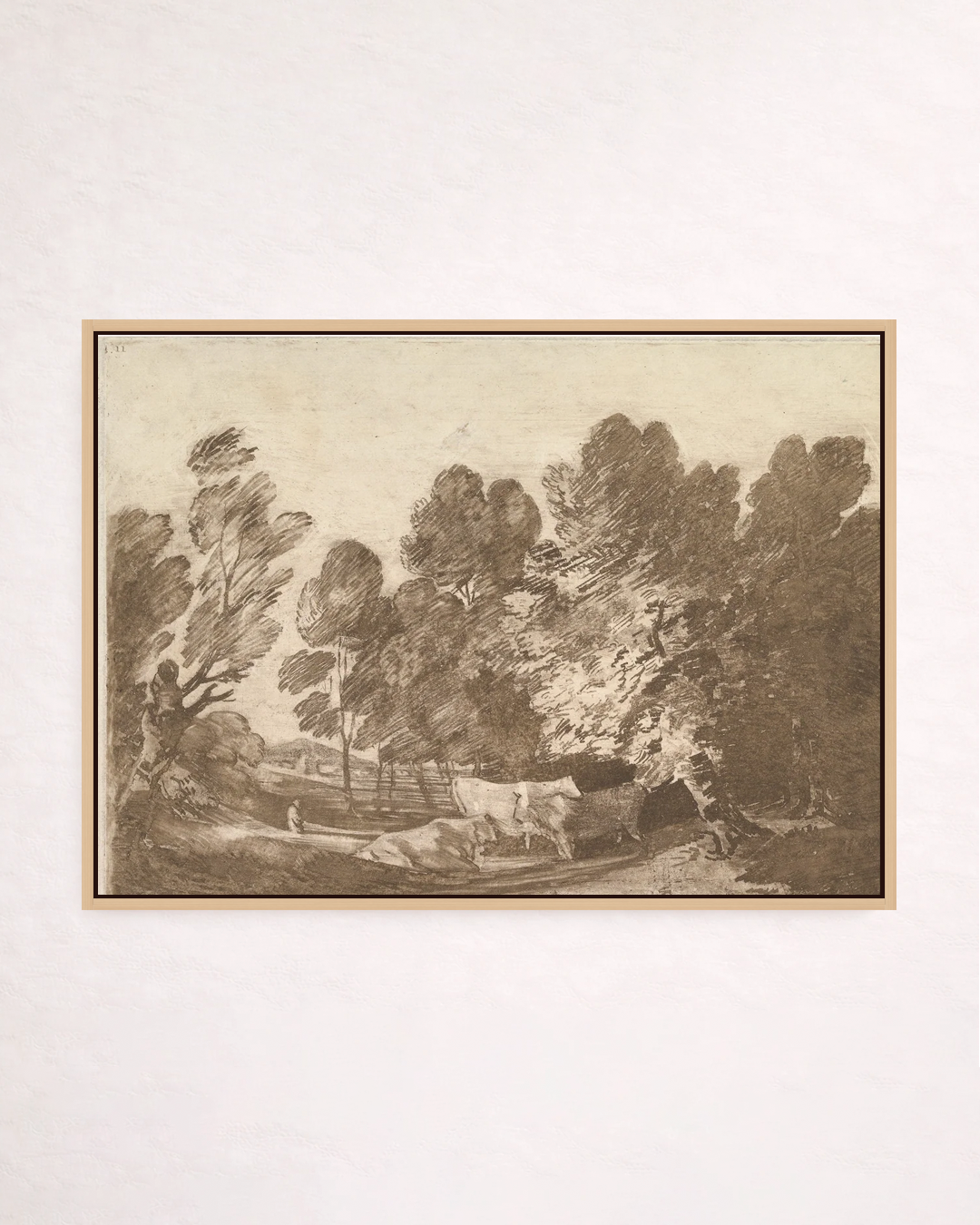 Wooded Landscape with Herdsmen and Cows