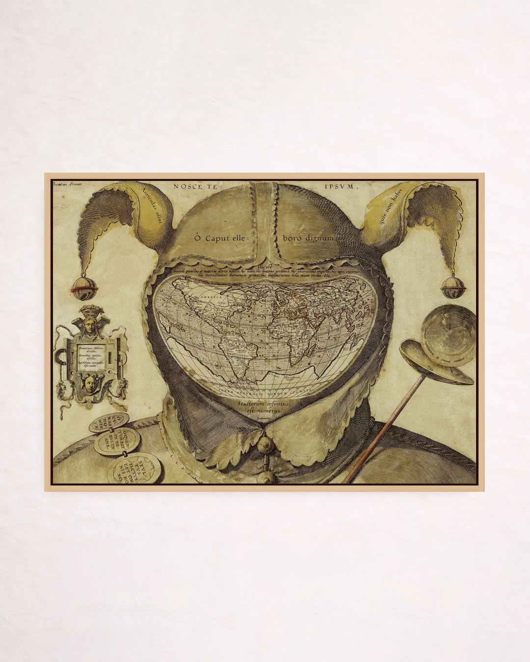 Fool's Cap Map of the World
