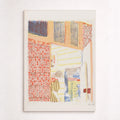 Interior with Pink Wallpaper III