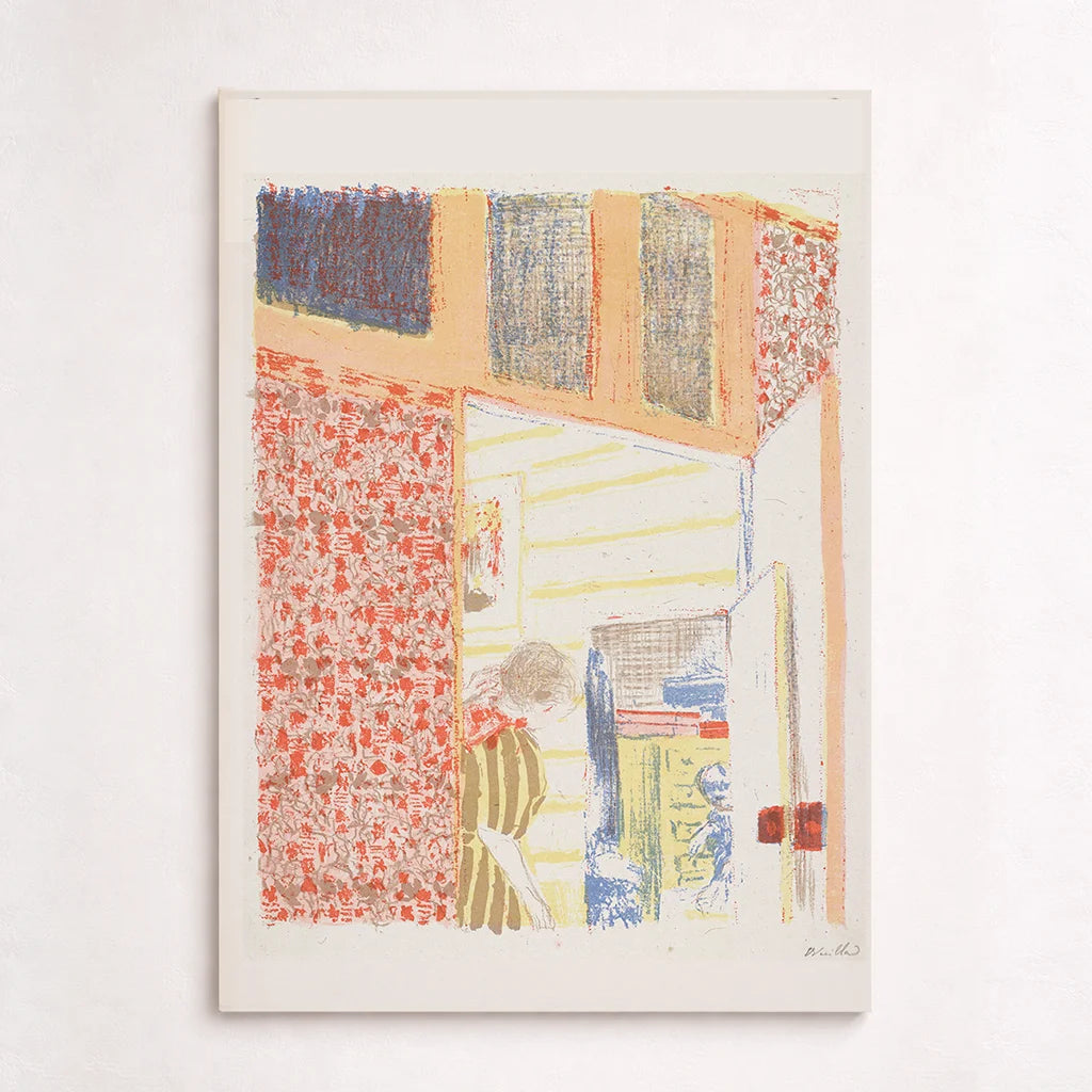 Interior with Pink Wallpaper III