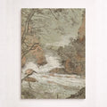 River Landscape with a Waterfall
